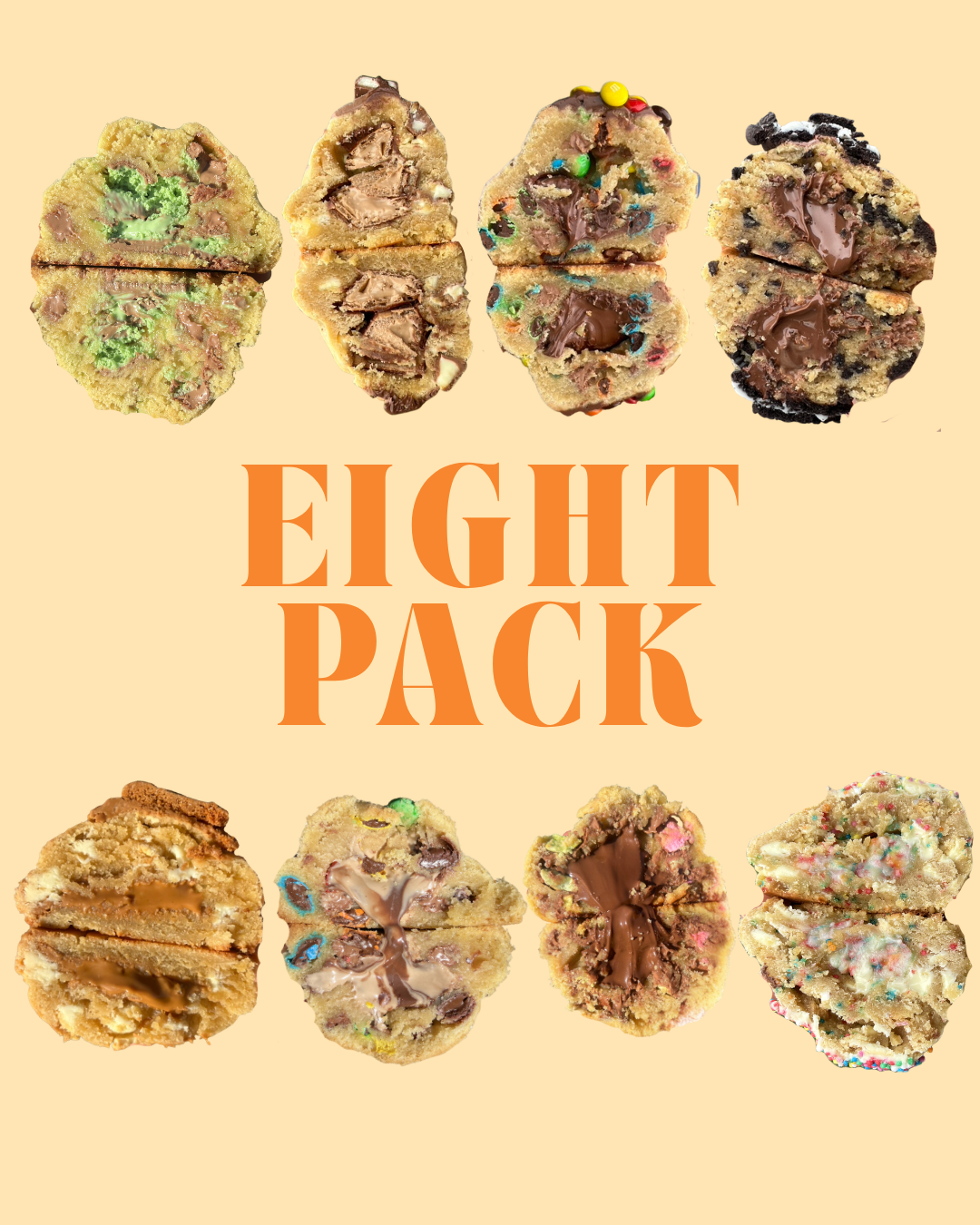 EIGHT Pack Of NYC-Style Cookies